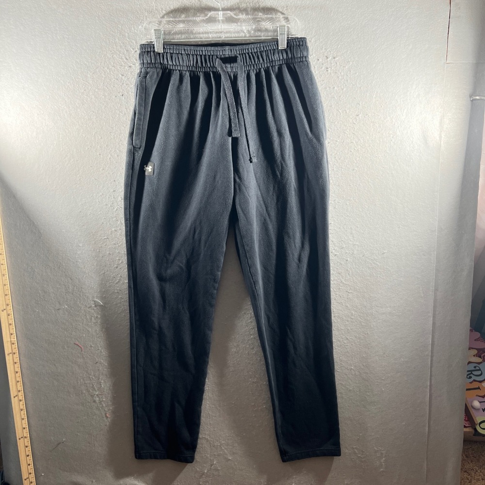 1242 | Under Armour Rival Fleece Loose Fit Jogger Sweatpants Black Mens Large